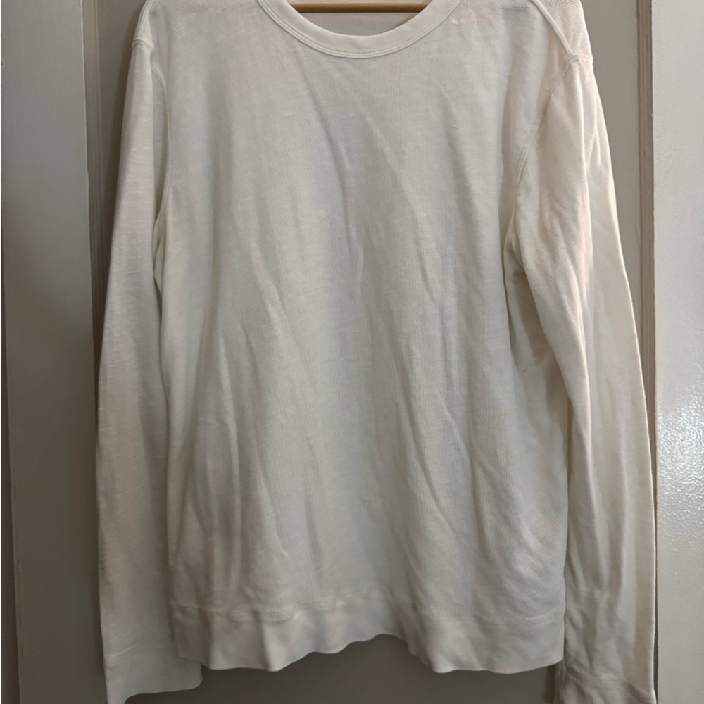 Buck Mason Cream Crewneck Sweater